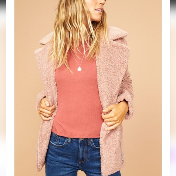 MINKPINK Dawn Jacket Dusty Pink - Picture 1 of 12
